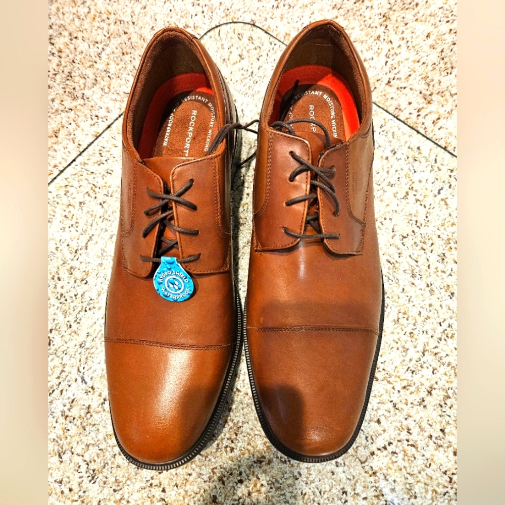 Rockport Men's Brown Leather Dress Shoes